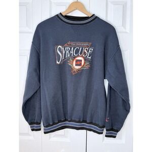 Authentic Vintage 1990s‎ Embroidered Syracuse Orangemen L Crewneck Sweatshirt